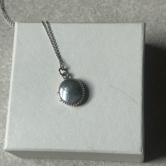 Shinola Sterling Silver .925 Coin Edge Locket Necklace - Picture 3 of 8